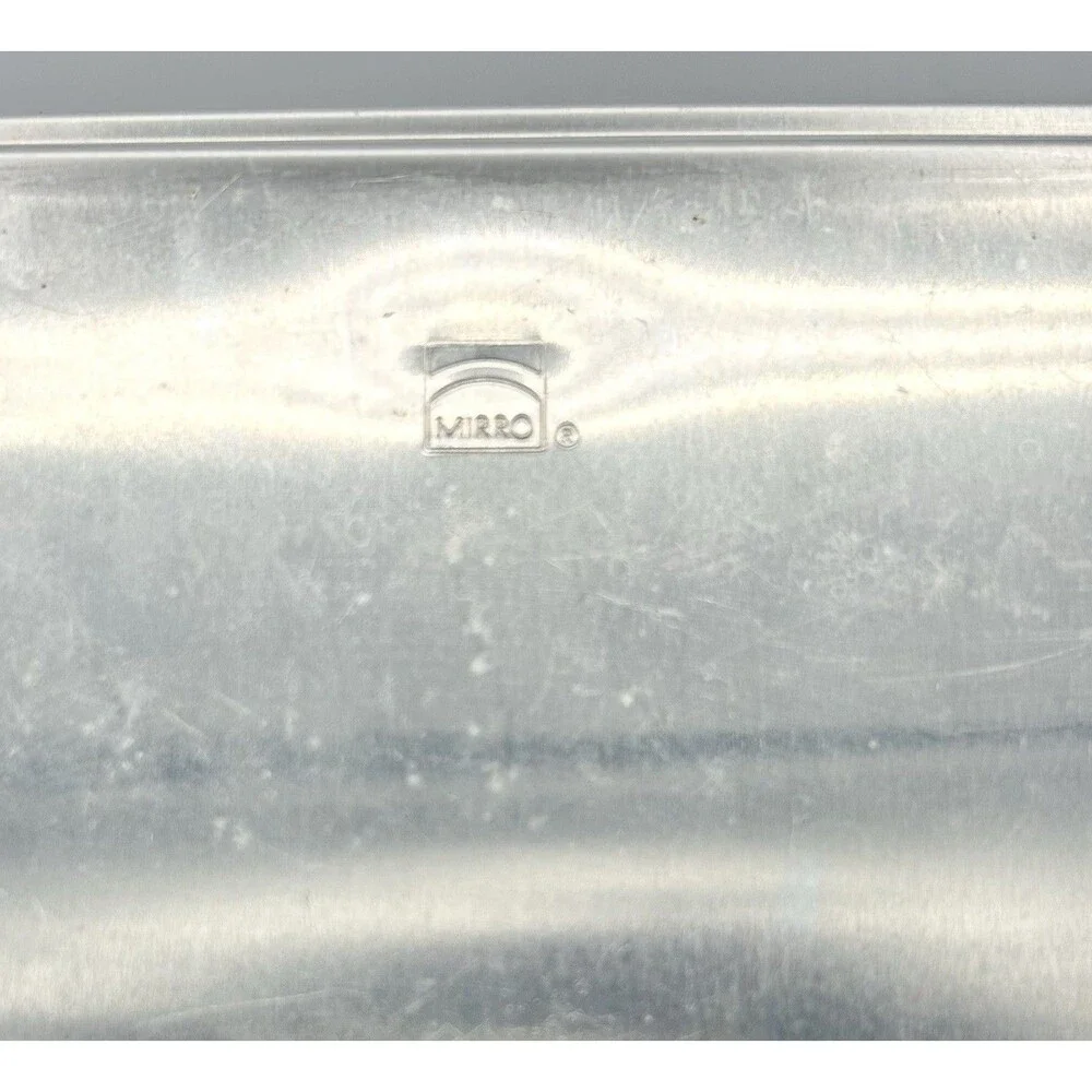 Vintage Mirro 9 x 13 Aluminum Cake Lasagna Pan With Snap On Lid Baking